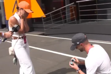 La emotiva pedida de mano en directo en medio del GP de Hungría de F1