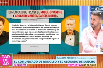 Alejandro Rodríguez, colaborador de ‘TardeAR’, desmiente el comunicado de Roberto Sancho y García Montes: «Puedo mantener mi información»
