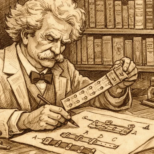 ¿Sabías que Mark Twain inventó un cierre con corchetes que actualmente utilizan muchos sujetadores?