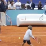 El hijo de Rafa Nadal sigue los pasos del padre con solo tres años: un revés más que prometedor