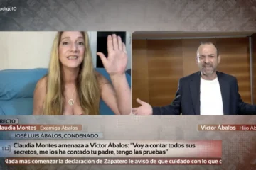La monumental bronca en directo de Víctor Ábalos y Claudia Montes, con abandono incluido: «¡Ni eres el tipo de mi padre, falsa!»