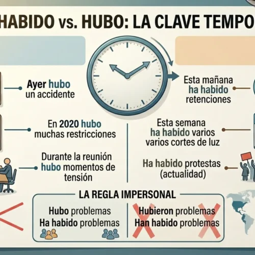 “Ha habido” vs “hubo”, el error típico al hablar de noticias y sucesos