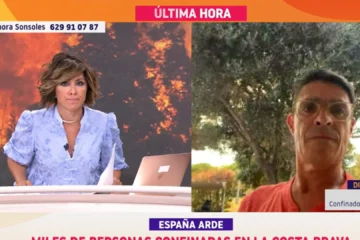 José Ruiz, uno de los confinados por el incendio en Girona: «De momento todo va bien»