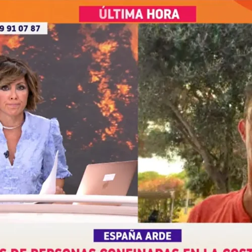 José Ruiz, uno de los confinados por el incendio en Girona: «De momento todo va bien»