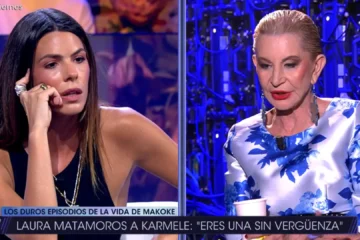 El tenso cara a cara de Laura Matamoros y Karmele Marchante: «Eres una sinvergüenza»