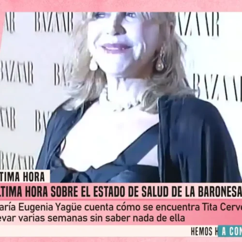 María Eugenia Yagüe da la última hora del estado de salud de Tita Cervera: «El hermetismo da lugar a especulaciones»