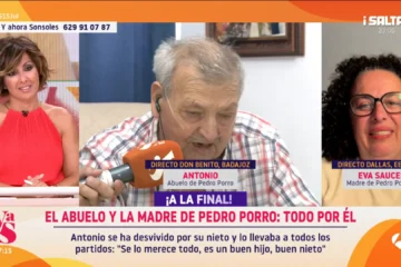 El abuelo de Pedro Porro se emociona al hablar de su nieto: «La ilusión más grande de mi vida es que él triunfe»