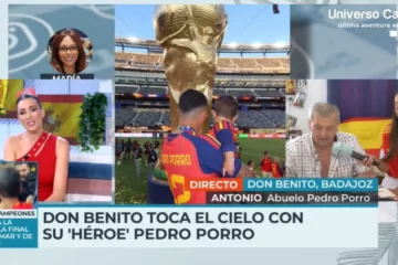 Antonio, abuelo de Pedro Porro: «Que me traiga la medalla, que yo la guardo, y que se vaya donde quiera»