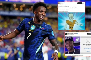 Los memes se ceban con Vinícius por su nueva imagen tras una posible operación: «Vini Jr. digievoluciona en… Vini Sr.»