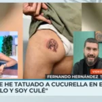 Un culé cumple su apuesta y se tatúa el rostro de Marc Cucurella en el trasero tras haber ganado el Mundial