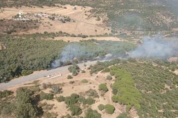 Un incendio en Almodóvar del Campo es declarado de Nivel 1 al afectar a la circulación de trenes