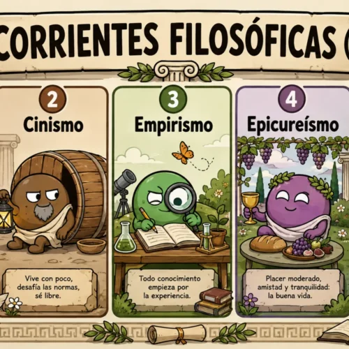 Cinco famosas corrientes filosóficas explicadas de forma sencilla (I)