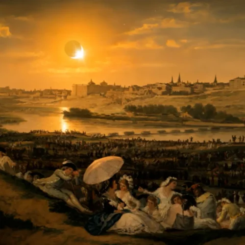 La llegada del eclipse transforma la luz de las obras del Museo del Prado, que reimagina sus grandes obras