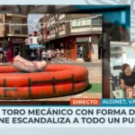 Un toro mecánico con forma de pene crea controversia en las fiestas de Alginet: «Por aquí pasan niños»