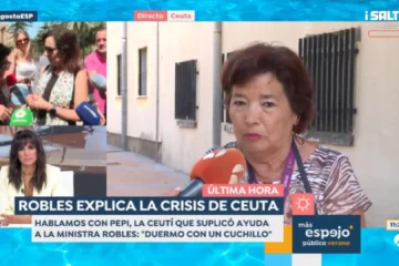 Pepi, la vecina de Ceuta que ‘conquistó’ a Margarita Robles: «Es de lo mejorcito que hay en el Gobierno. Me ha llamado varias veces»