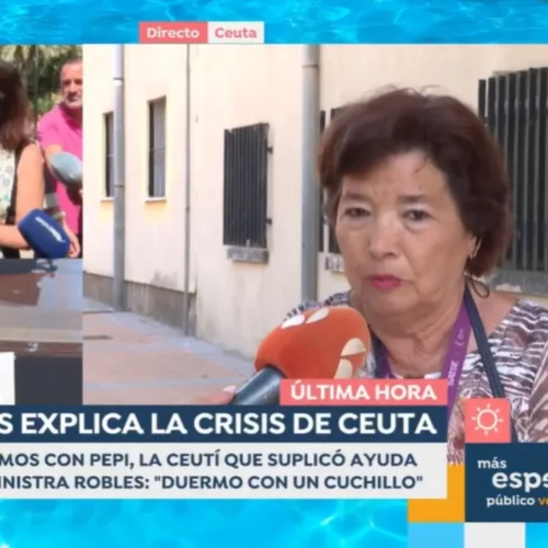 Pepi, la vecina de Ceuta que ‘conquistó’ a Margarita Robles: «Es de lo mejorcito que hay en el Gobierno. Me ha llamado varias veces»