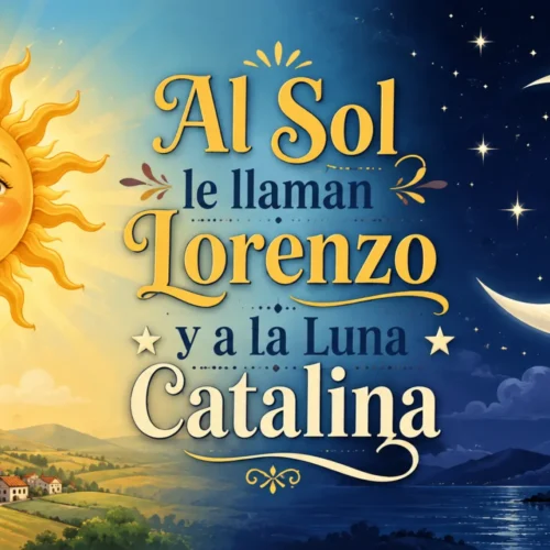 ¿Por qué al Sol le llaman Lorenzo y a la Luna Catalina?
