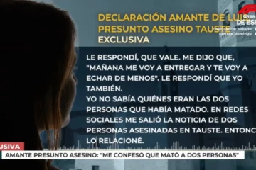 La amante del presunto asesino de Tauste: «Me confesó que había matado a dos personas y que iba a entregarse»