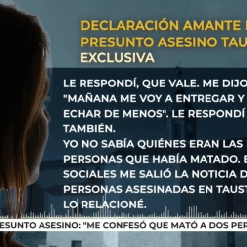 La amante del presunto asesino de Tauste: «Me confesó que había matado a dos personas y que iba a entregarse»