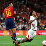 La polémica del Inglaterra – España: el VAR pita un dudoso penalti de Rodri a Bellingham y Harry Kane lo falla con doble toque