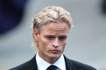 Marius Borg Høiby, en segundo plano pero protagonista en el funeral del rey Harald de Noruega