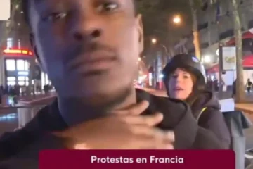 Manifestantes violentos boicotean el directo de Mavi Doñate, la corresponsal de TVE en París: «Es difícil hacer la conexión»