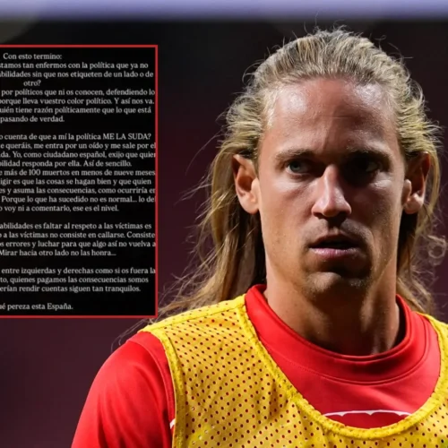 Marcos Llorente responde a las críticas por sus mensajes tras el accidente de tren: «Seguid peleándoos entre izquierdas y derechas»